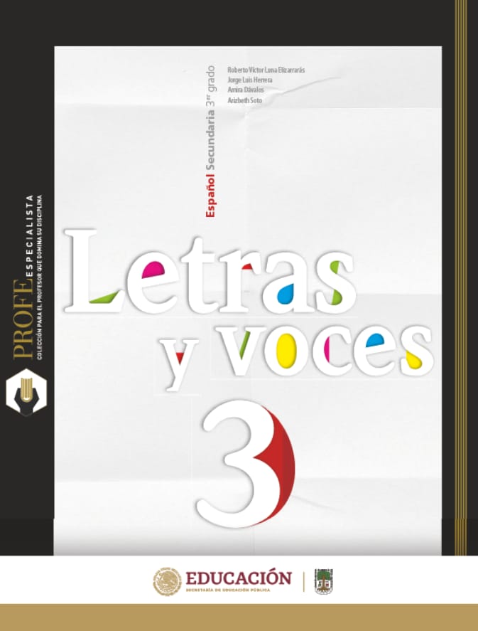 Español 3 Letras y voces - Tercer Grado - Secundaria